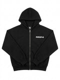 BLACK ZIP HOODIE