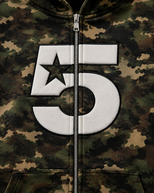 CAMO ZIP HOODIE