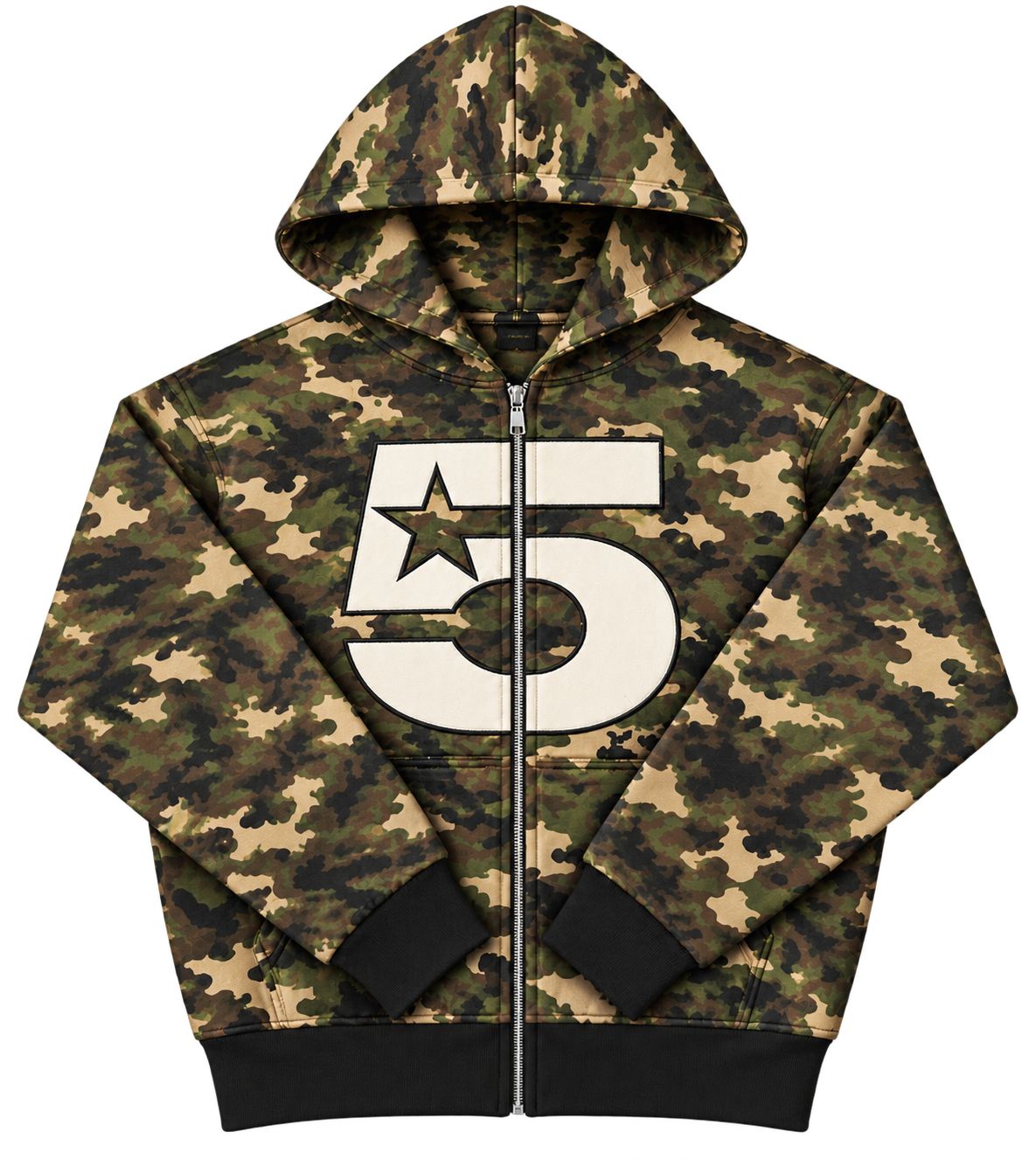 CAMO ZIP HOODIE
